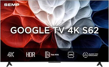 Semp Smart TV 65'' LED HVA 4K Google TV (S62)